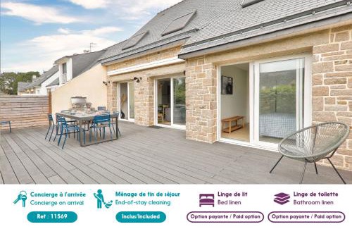 Arzon Casa | À 250m de la plage - Grande maison pour 8