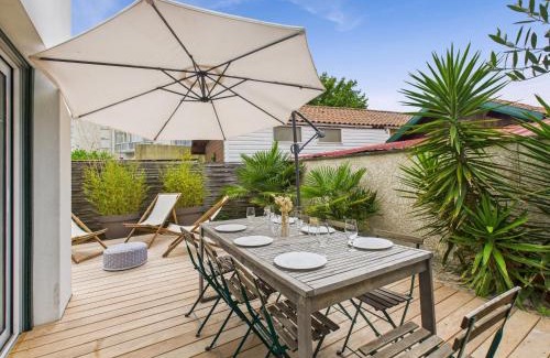 Lanton Casa | À 300m de la plage, maison pour 7 avec piscine