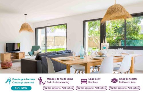 Trevignon Casa | À 490m de la plage, maison neuve pour 8