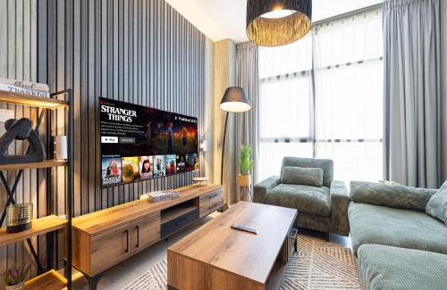 Sharjah Apartamento | شقة رائعة بغرفة نوم واحدة وصالة في الممشى - The Sapphire