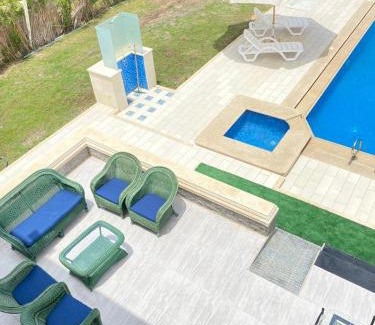 Marina El Alamein Villa | فيلا للإيجار برايفت بول مارينا 5 الساحل الشمالي فيلا 5 غرف نوم مكيف بالكمال فرش فندقي