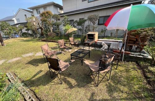 Ninomiya Casa | 湘南ソラル〜二宮の高台・アートな庭付き日本家屋121㎡／高速WiFi／芝生ドッグラン・ピザ窯BBQ有