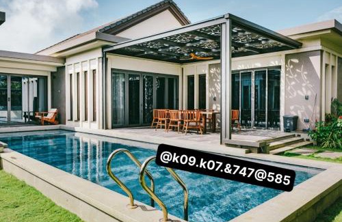 Phuoc Thuan Apartamento | 04-Biệt thự cao cấp Hồ Tràm-3BR SUPER KINGS, Hồ bơi to,BBQ, cầu ra ngắm biển