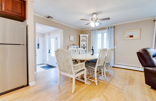 East Greenwich Casa | 1 Acre, Central Air, Firepit, Fenced Yard, Patio, Dishwasher, Washer/Dryer
