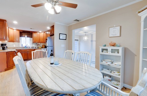 East Greenwich Casa | 1 Acre, Central Air, Firepit, Fenced Yard, Patio, Dishwasher, Washer/Dryer
