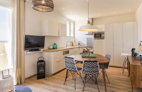 Barneville-Carteret Apartamento | Apartamento 1 habitación con vista al mar, parking y wifi incluidos