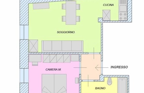 Pallusieux Apartamento | Apartamento de 1 dormitorio con jardín privado y el monte. Blanc