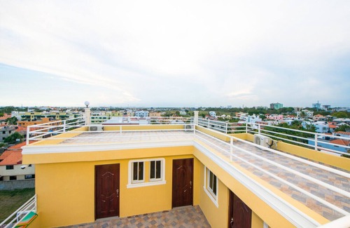 Corales del Sur Apartamento | Tropical Island Aparthotel - Apartamento de un dormitorio, terraza, vistas al mar (3 camas individuales)