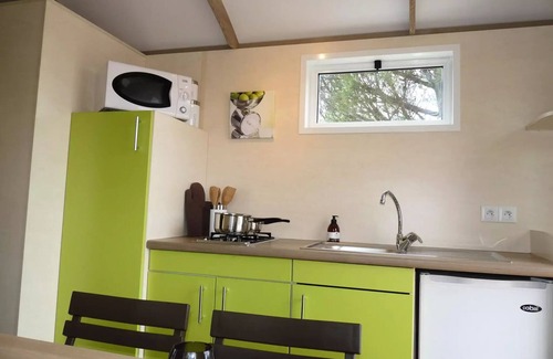 Saint-Girons Cabina | Camping Park PALETES *** - Zona de Arizona 2 Habitaciones 4 personas