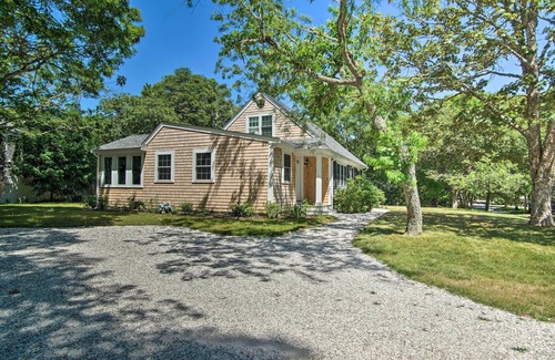 East Falmouth Cabaña | 1 Mi to Beach: Home w/ Deck & BBQ in East Falmouth