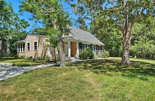 East Falmouth Cabaña | 1 Mi to Beach: Home w/ Deck & BBQ in East Falmouth