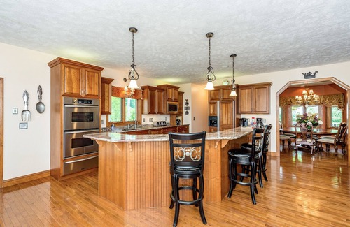Clyde Casa | 10-acre manor with Blue Ridge views, game rooms & private vintage diner