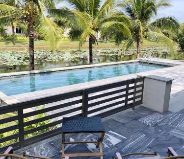 Phuoc Thuan Villa | 10 Biệt thự Cao cấp View Hồ 350m2 BBQ hồ bơi sân vườn gần cầu ra biển