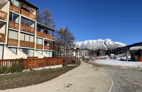 Le Devoluy Apartamento | 200m del centro estación, 2.o piso, parking, tv, local para esquís, 27m², La Joue du Loup