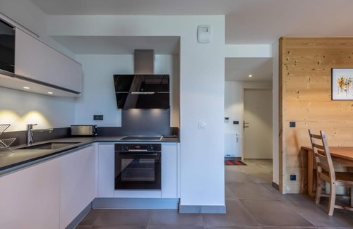 Arc-1800 Apartamento | Piso -1, vista valle, fitness, sauna, hammam, terraza, parking, local para esquís, 72m², Les Arcs