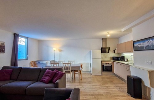 Flaine Apartamento | 100m from shops, 1st floor, view mountain, tv, 60m², Flaine