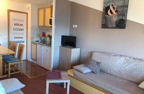 Bellentre Apartamento | 2.o piso, vista montaña, balcón, tv, 35m², Montchavin La Plagne