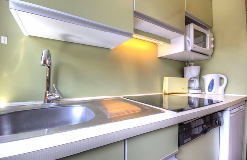 Plagne Centre Apartamento | 300m del centro estación, 3.o piso, tv, local para esquís, 53m², La Plagne