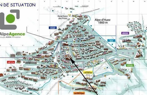 Jeux Apartamento | 10m from resort center, 6th floor, balcony, tv, ski locker, 26m², Alpe d'Huez