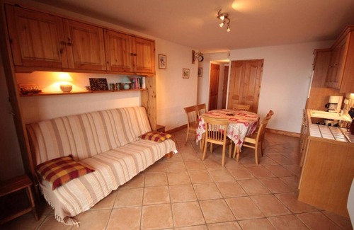 Bisanne 1500 Apartamento | Planta baja, vista excepcional, terraza, parking, tv, local para esquís, 45m², Les Saisies