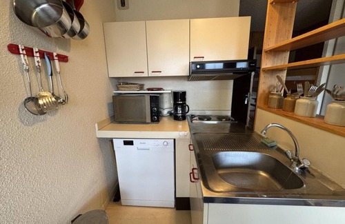 Saint-Chaffrey Apartamento | A 10m de las pistas de esquí, 2.o piso, balcón, tv, 26m², Serre Chevalier