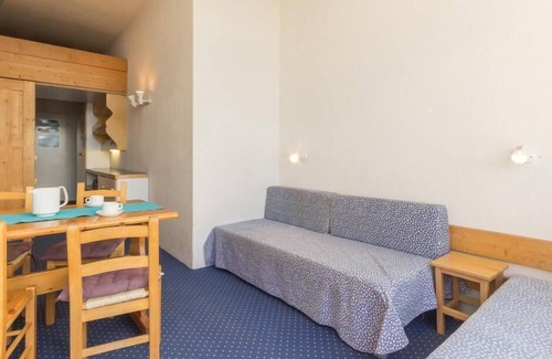 Arc-1800 Apartamento | A 10m de las pistas de esquí, 11.o piso, vista pistas, balcón, tv, 24m², Les Arcs
