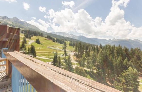 Arc-1800 Apartamento | A 10m de las pistas de esquí, 11.o piso, vista pistas, balcón, tv, 24m², Les Arcs