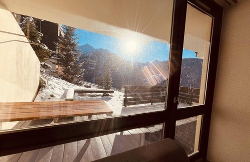 Plan Peisey Apartamento | 150m del centro estación, 2.o piso, terraza, tv, local para esquís, 45m², Peisey-Vallandry
