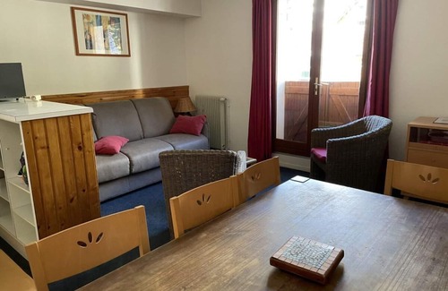 Eaux-Bonnes Apartamento | A 150m de las pistas de esquí, 1.o piso, vista estación, fitness, piscina, sauna, balcón, tv