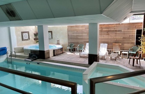Eaux-Bonnes Apartamento | 30m del centro estación, 2.o piso, vista pistas, fitness, piscina, sauna, tv, local para esquís