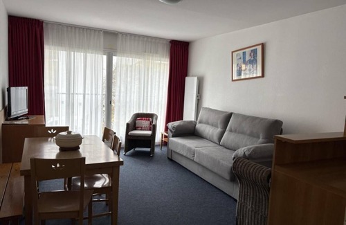 Eaux-Bonnes Apartamento | 30m del centro estación, 3.o piso, vista pistas, fitness, piscina, sauna, tv, local para esquís