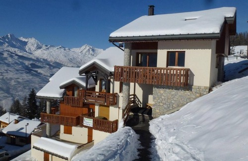 Vallandry Apartamento | 200m del centro estación, 1.o piso, vista montaña, tv, local para esquís, 48m², Peisey-Vallandry