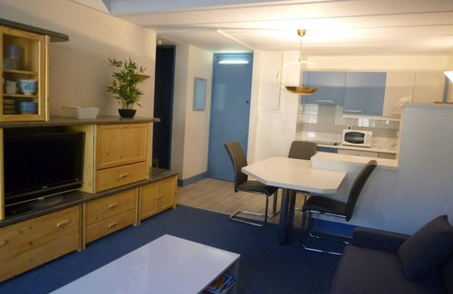 Flaine Apartamento | 50m del centro estación, 4.o piso, vista pistas, tv, 43m², Flaine