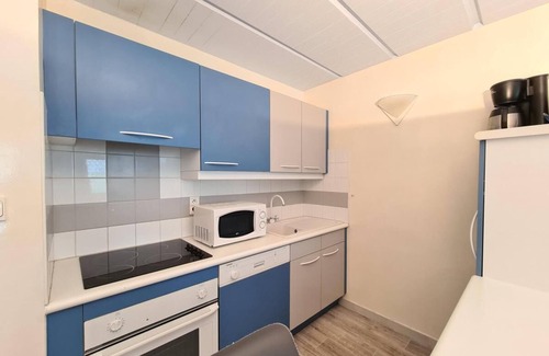 Flaine Apartamento | 50m del centro estación, 4.o piso, vista pistas, tv, 43m², Flaine