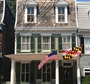 Historic District Villa | 1879 Downtown Annapolis Home with Koi Ponds and Gardens