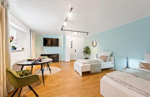 Bietigheim-Bissingen Apartamento | 1BR 2Beds - kleiner privater Innenhof- Barrierefrei! -frisch saniert - Mozart EINS