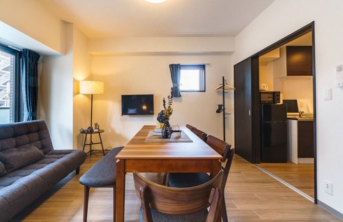 Namba Apartamento | 1DK 50max 7 people2 semidouble beds 1 single - IKIDANE Residential Hotel SHIMANOUCHI / Osaka Ōsaka