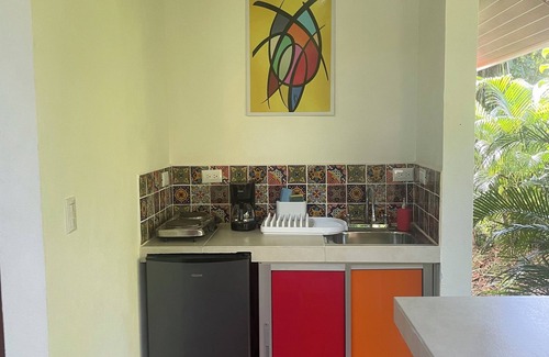 Puerto Viejo de Talamanca Cabina | 2 1 bedroom cabins with a pool 1 bathroom kitchen, living on a covered deck