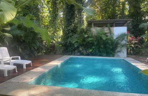 Puerto Viejo de Talamanca Cabina | 2 1 bedroom cabins with a pool 1 bathroom kitchen, living on a covered deck