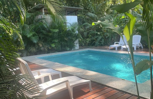 Puerto Viejo de Talamanca Cabina | 2 1 bedroom cabins with a pool 1 bathroom kitchen, living on a covered deck