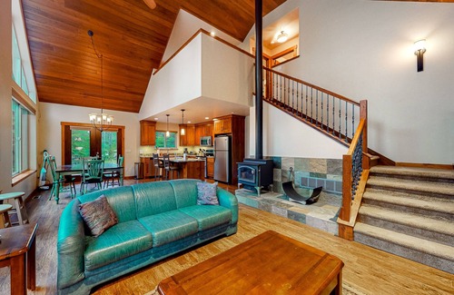 Bigfork Casa | +2-acre home with firepit, grill, & wood stove, kayaks, lawn games, & views