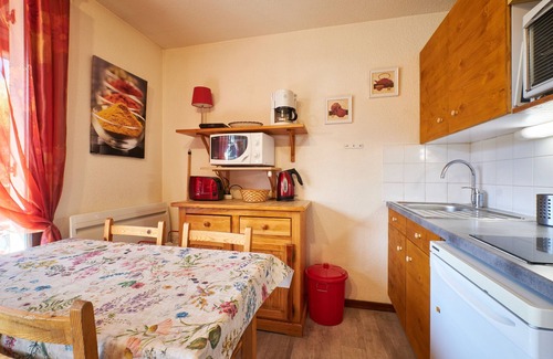 Mont-de-Lans Apartamento | Apartamento '2 Alpes - Apartamento 2-4 Pers' con vistas a la montaña, balcón y Wi-Fi