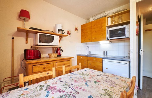 Mont-de-Lans Apartamento | Apartamento '2 Alpes - Apartamento 2-4 Pers' con vistas a la montaña, balcón y Wi-Fi