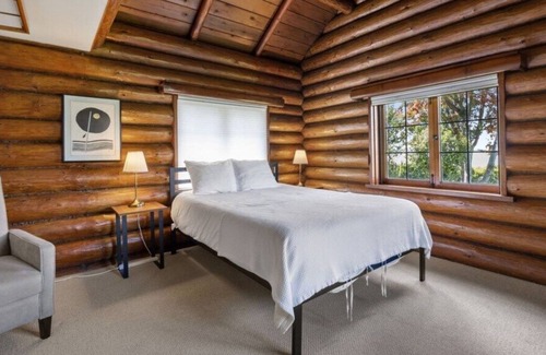 Lawtonwood Casa | 2 bed 2 bath Historic log Cabin Waterfront Estate