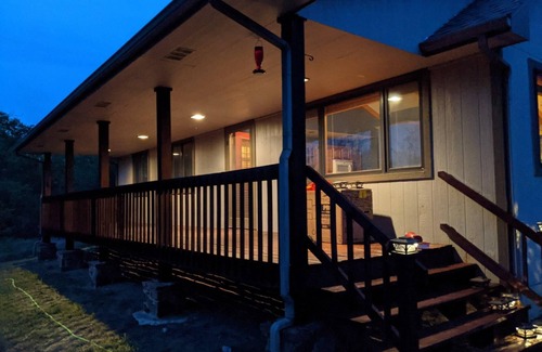 Elk County Casa | 2-bedroom vacation home sitting on your own private lake for fishing/relaxing.