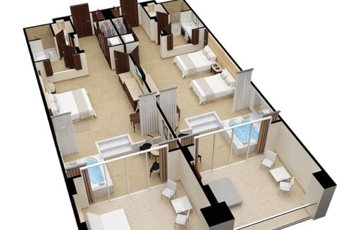 Puerto Morelos Complejo | 2-BR Family Suite @ Grand Moon Palace w/ VIP All Inclusive!