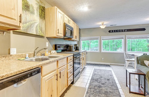 Mecosta Cabaña | 2 Fire Pits & Lake Access: Cozy Mecosta Getaway!