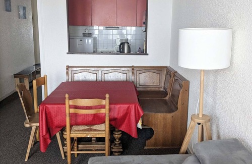 Prapoutel Apartamento | Apartamento de 2 habitaciones a pie de pistas con balcón y taquilla para esquís