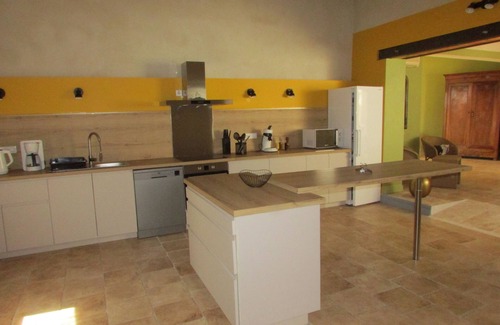 Saint-Victor-de-Malcap Casa | 2 spacious charming stone gites pool billiards 27 pers gard sud ardeche