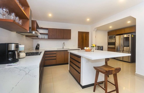 Colonia Centro Villa | Frente a la playa Cielo para reuniones más grandes!